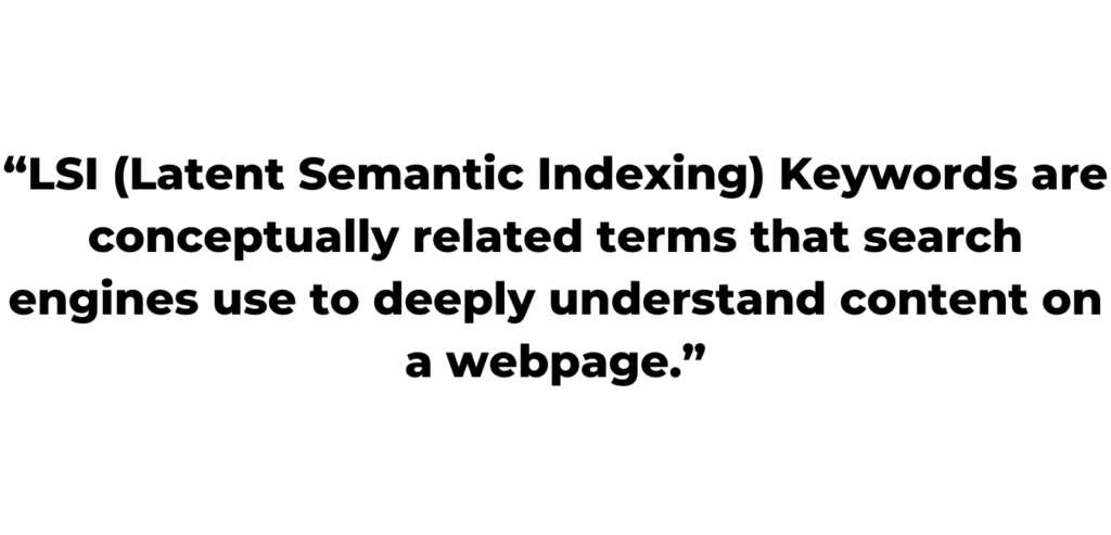 What is latent semantic indexing keywords