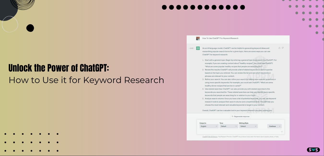 How To Use ChatGPT For Keyword Research Unlock The Power Of AI