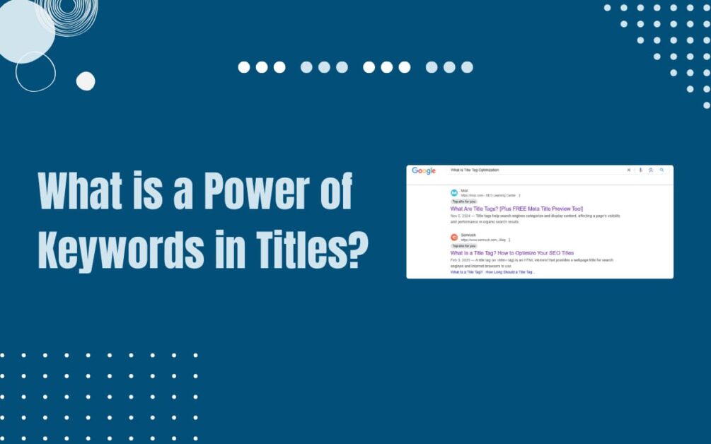 Read more about the article What is a Power of Keywords in Titles? An In-Depth Guide