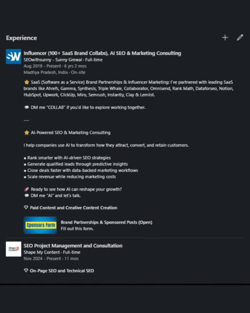 How do you optimize your LinkedIn profile